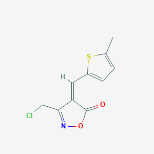 3-(Chloromethyl)-4-((5-methylthiophen-2-yl)methylene)isoxazol-5(4H)-one