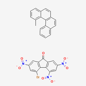 4-bromo-2,5,7-trinitrofluoren-9-one;1-methylbenzo[c]phenanthrene