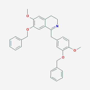 molecular formula C32H31NO4 B154955 6-甲氧基-1-[(4-甲氧基-3-苯甲氧基苯基)甲基]-7-苯甲氧基-3,4-二氢异喹啉 CAS No. 20323-85-7