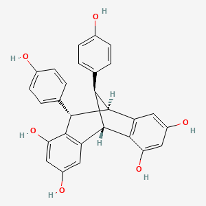 (1S,8S,9R,16S)-8,16-bis(4-hydroxyphenyl)tetracyclo[7.6.1.02,7.010,15]hexadeca-2(7),3,5,10(15),11,13-hexaene-4,6,12,14-tetrol