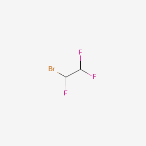 molecular formula C2H2BrF3 B15495575 Ethane, 1-bromo-1,2,2-trifluoro- CAS No. 430-90-0