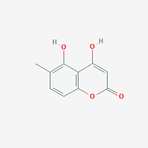 molecular formula C10H8O4 B15495581 4,5-dihydroxy-6-methyl-2H-chromen-2-one 