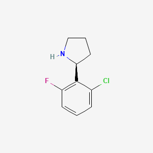 (2S)-2-(6-Chloro-2-fluorophenyl)pyrrolidine