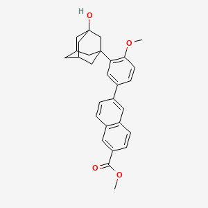 Methyl 6-(3-(3-hydroxyadamantan-1-yl)-4-methoxyphenyl)-2-naphthoate