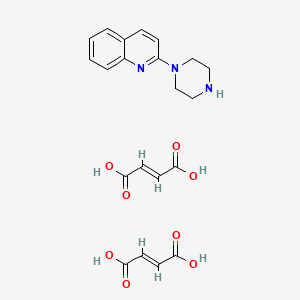 (E)-but-2-enedioic acid;2-piperazin-1-ylquinoline