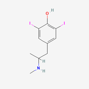 2,6-Diiodo-4-[2-(methylamino)propyl]phenol