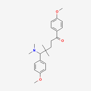 3,3-Dimethyl-4-(dimethylamino)-4-(p-methoxyphenyl)butyl p-methoxyphenyl ketone