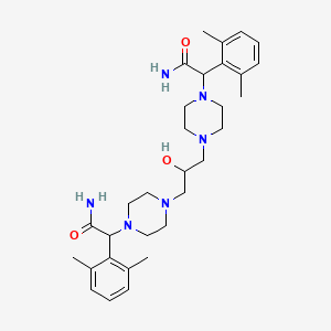 1,3-Bis-{4-[2,6-dimethylphenyl-aminocarbonyl methyl]piperazine-1-yl}-propan-2-ol