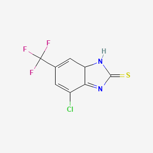 4-Chloro-6-(trifluoromethyl)-1,7a-dihydrobenzimidazole-2-thione