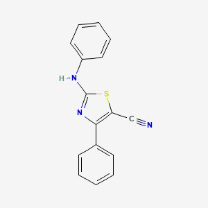 4-Phenyl-2-(phenylamino)thiazole-5-carbonitrile