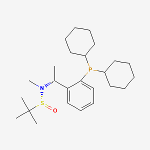 [S(R)]-N-[(1R)-1-[2-(Dicyclohexylphosphino)phenyl]ethyl]-N,2-dimethyl-2-propanesulfinamide