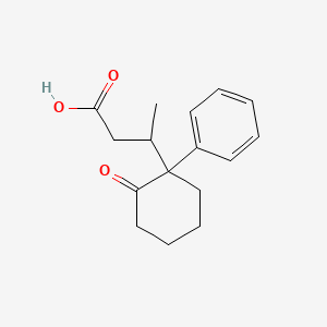 3-(2-Oxo-1-phenylcyclohexyl)butanoic acid