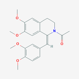 1-[(1E)-1-[(3,4-dimethoxyphenyl)methylidene]-6,7-dimethoxy-3,4-dihydroisoquinolin-2-yl]ethanone