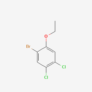 molecular formula C8H7BrCl2O B15495969 1-Bromo-4,5-dichloro-2-ethoxybenzene 