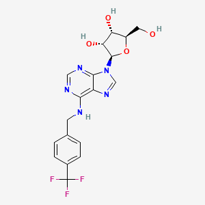 (2R,3S,4R,5R)-2-(hydroxymethyl)-5-[6-[[4-(trifluoromethyl)phenyl]methylamino]purin-9-yl]tetrahydrofuran-3,4-diol