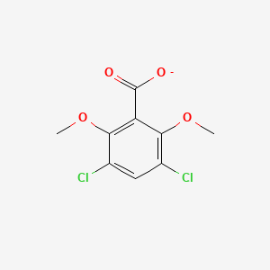 molecular formula C9H7Cl2O4- B15495987 3,5-Dichloro-2,6-dimethoxybenzoate 