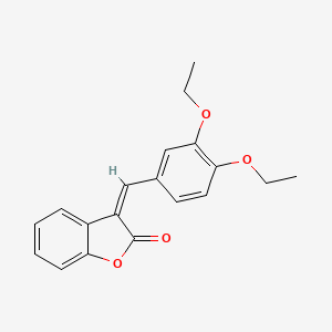 (3Z)-3-[(3,4-diethoxyphenyl)methylidene]-1-benzofuran-2-one