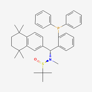 [S(R)]-N-[(R)-[2-(Diphenylphosphino)phenyl](5,6,7,8-tetrahydro-5,5,8,8-tetramethyl-2-naphthalenyl)methyl]-N,2-dimethyl-2-propanesulfinamide