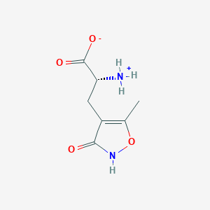 (2R)-2-ammonio-3-(5-methyl-3-oxo-4-isoxazolyl)propanoate