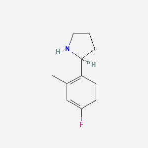 (2S)-2-(4-fluoro-2-methylphenyl)pyrrolidine