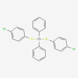 Bis[(4-chlorophenyl)sulfanyl](diphenyl)plumbane