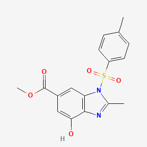 Methyl 4-hydroxy-2-methyl-1-tosyl-1H-benzo[d]imidazole-6-carboxylate