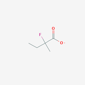 molecular formula C5H8FO2- B15496669 2-Fluoro-2-methylbutanoate 