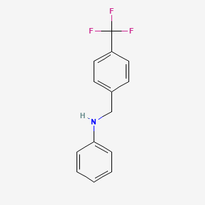 N-{[4-(trifluoromethyl)phenyl]methyl}aniline