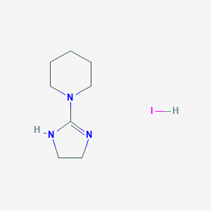 1-(4,5-dihydro-1H-imidazol-2-yl)piperidine;hydroiodide