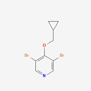 3,5-Dibromo-4-(cyclopropylmethoxy)pyridine