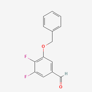 molecular formula C14H10F2O2 B15496733 3-(Benzyloxy)-4,5-difluorobenzaldehyde 