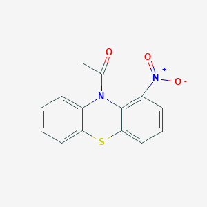 1-(1-Nitro-10H-phenothiazin-10-YL)ethan-1-one