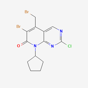 6-Bromo-5-(bromomethyl)-2-chloro-8-cyclopentylpyrido[2,3-d]pyrimidin-7(8H)-one