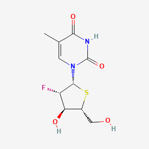 1-[(2R,3S,4S,5R)-3-fluoro-4-hydroxy-5-(hydroxymethyl)tetrahydrothiophen-2-yl]-5-methyl-pyrimidine-2,4-dione