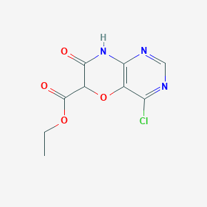 Ethyl 4-Chloro-7-oxo-7,8-dihydro-6H-pyrimido[5,4-b][1,4]oxazine-6-carboxylate