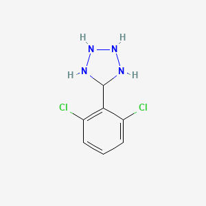 molecular formula C7H8Cl2N4 B15496898 5-(2,6-Dichlorophenyl)tetrazolidine 