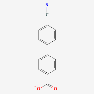 molecular formula C14H8NO2- B15496937 4-(4-Cyanophenyl)benzoate 