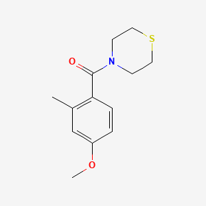 molecular formula C13H17NO2S B15497146 (4-Methoxy-2-methylphenyl)(thiomorpholino)methanone 