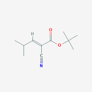 molecular formula C11H17NO2 B15497151 tert-butyl (E)-2-cyano-4-methylpent-2-enoate CAS No. 1187-30-0