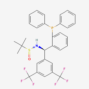 [S(R)]-N-[(R)-[3,5-Bis(trifluoromethyl)phenyl][2-(diphenylphosphino)phenyl]methyl]-2-methyl-2-propanesulfinamide