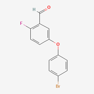 5-(4-Bromophenoxy)-2-fluorobenzaldehyde