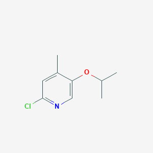 molecular formula C9H12ClNO B15497308 2-Chloro-5-isopropoxy-4-methylpyridine 