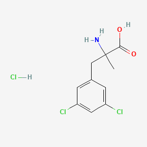 molecular formula C10H12Cl3NO2 B15497388 2-amino-3-(3,5-dichloro-phenyl)-2-methyl-propionic acid Hydrochlorid 