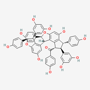 molecular formula C56H42O13 B15497420 Caraganaphenol A 