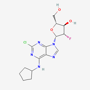 (2R,3R,4S,5R)-5-[2-chloro-6-(cyclopentylamino)purin-9-yl]-4-fluoro-2-(hydroxymethyl)oxolan-3-ol