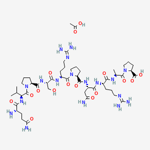 molecular formula C49H84N18O16 B15497448 Dynamin inhibitory peptide Acetate 