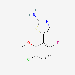 5-(3-Chloro-6-fluoro-2-methoxyphenyl)thiazol-2-amine