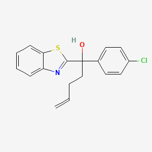 1-(Benzo[d]thiazol-2-yl)-1-(4-chlorophenyl)pent-4-en-1-ol