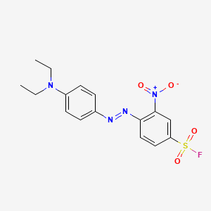 4-{(E)-[4-(Diethylamino)phenyl]diazenyl}-3-nitrobenzene-1-sulfonyl fluoride