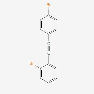 1-Bromo-2-[(4-bromophenyl)ethynyl]benzene